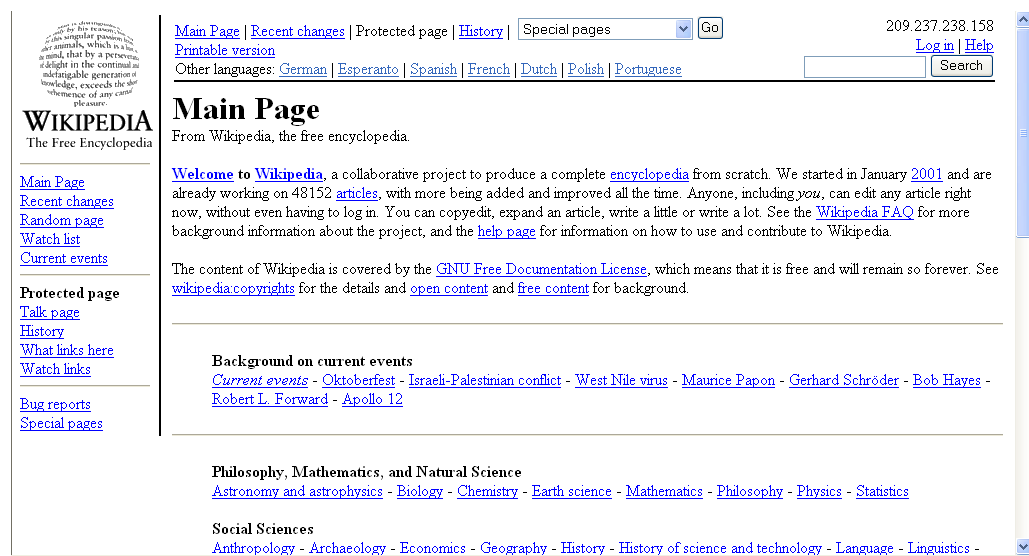 Die Geschichte der Wikipedia begann im Jahr 2000, wobei sich Vorgängergedanken bis auf das Jahr 1993 zurückführen lassen. Die Internetfirma Bomis mit Sitz in San Diego, dessen Haupteigentümer Jimmy Wales war, veröffentlichte mit der Nupedia eine erste Online-Enzyklopädie. Bereits am 15. März 2000 konnte Larry Sanger, der erst im Februar bei dem Projekt eingestiegen war, […]